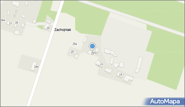 Mościbrody, Mościbrody, 23, mapa Mościbrody