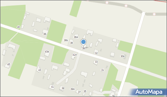 Mościbrody, Mościbrody, 34, mapa Mościbrody