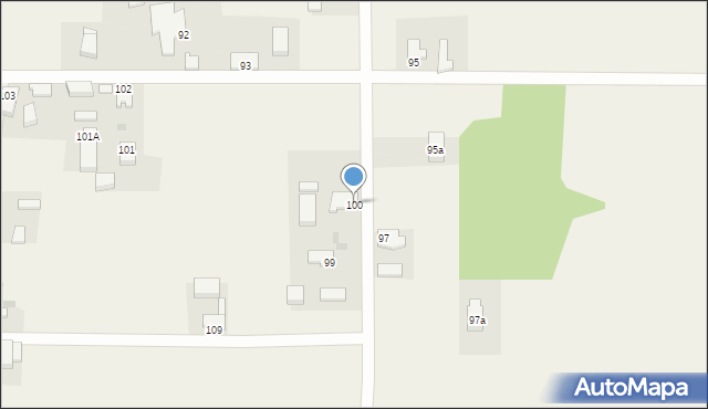 Mościce, Mościce, 100, mapa Mościce