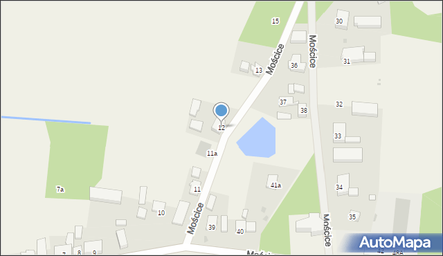 Mościce, Mościce, 12, mapa Mościce