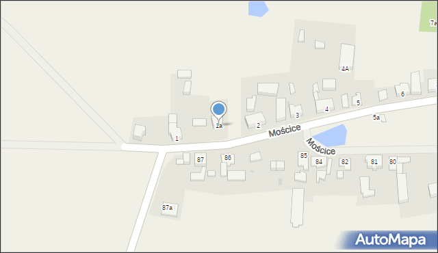 Mościce, Mościce, 1a, mapa Mościce