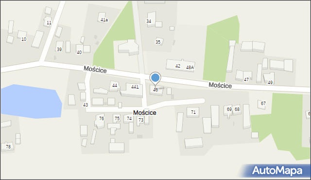 Mościce, Mościce, 46, mapa Mościce