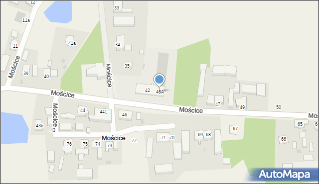 Mościce, Mościce, 48A, mapa Mościce