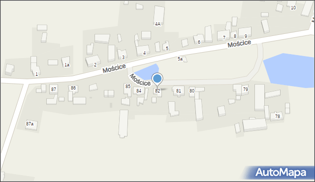 Mościce, Mościce, 82, mapa Mościce