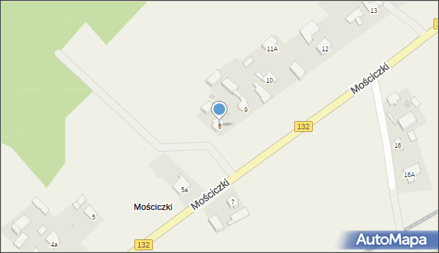 Mościczki, Mościczki, 8, mapa Mościczki