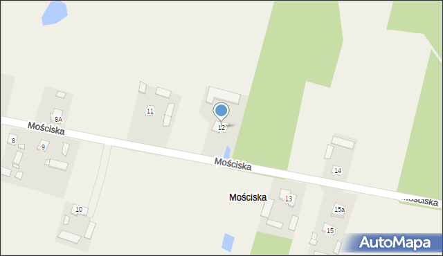 Mościska, Mościska, 12, mapa Mościska