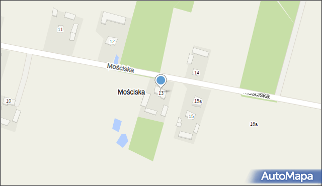 Mościska, Mościska, 13, mapa Mościska