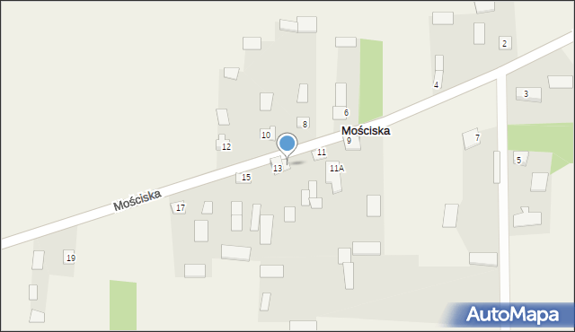 Mościska, Mościska, 13a, mapa Mościska