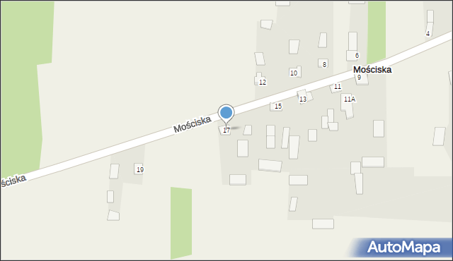 Mościska, Mościska, 17, mapa Mościska