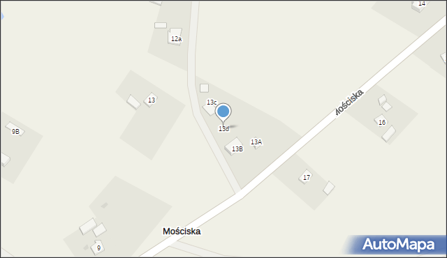 Mościska, Mościska, 13d, mapa Mościska