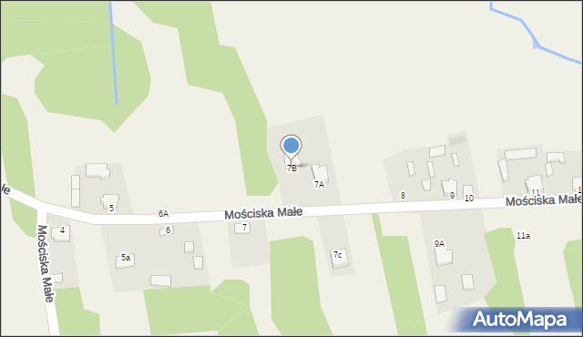 Mościska Małe, Mościska Małe, 7B, mapa Mościska Małe