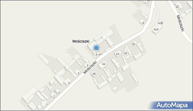 Mościszki, Mościszki, 7, mapa Mościszki