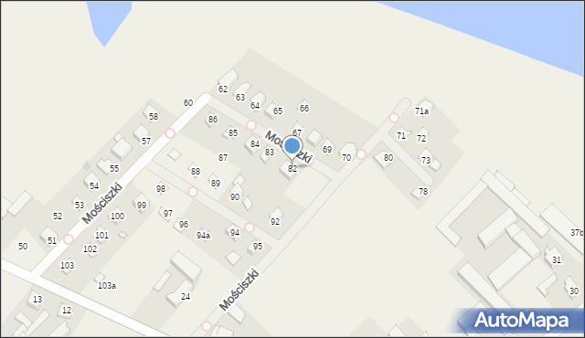 Mościszki, Mościszki, 82, mapa Mościszki