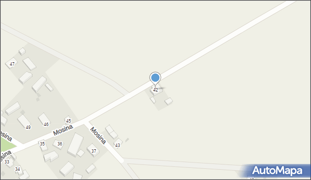 Mosina, Mosina, 42, mapa Mosina