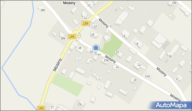 Mosiny, Mosiny, 24A, mapa Mosiny