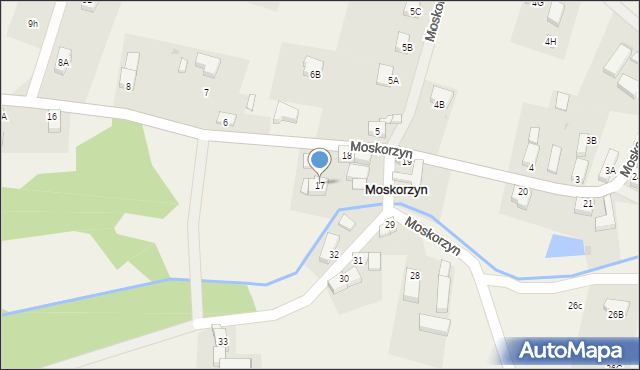 Moskorzyn, Moskorzyn, 17, mapa Moskorzyn