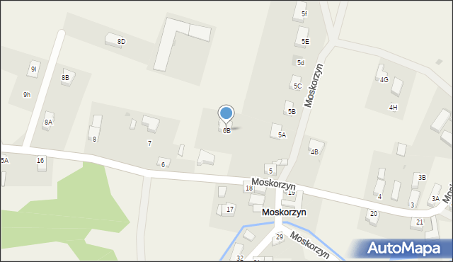 Moskorzyn, Moskorzyn, 6B, mapa Moskorzyn