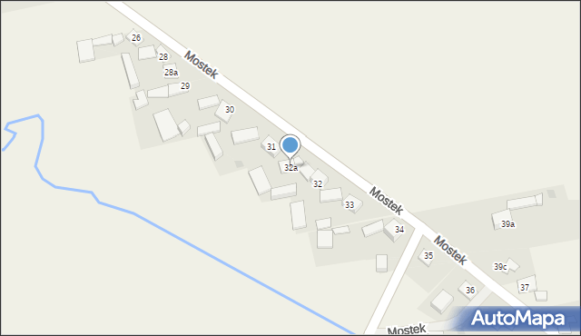 Mostek, Mostek, 32a, mapa Mostek