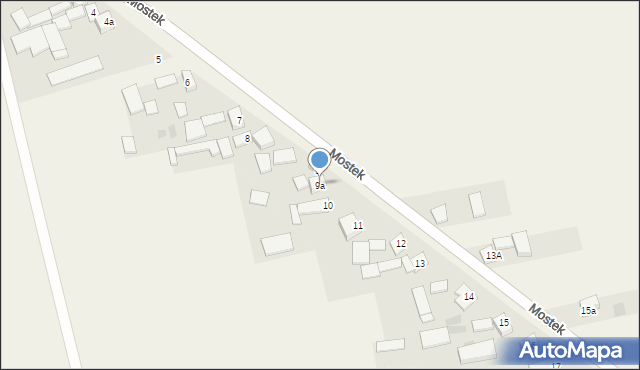 Mostek, Mostek, 9a, mapa Mostek