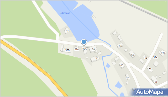 Mostki, Mostki, 59A, mapa Mostki