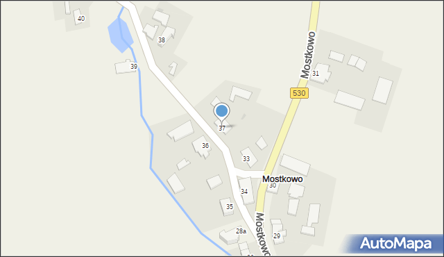 Mostkowo, Mostkowo, 37, mapa Mostkowo