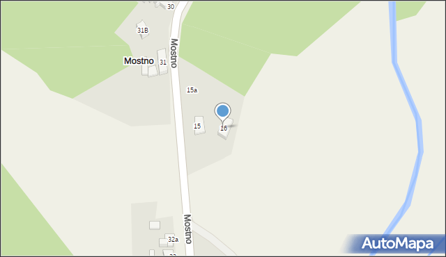 Mostno, Mostno, 16, mapa Mostno