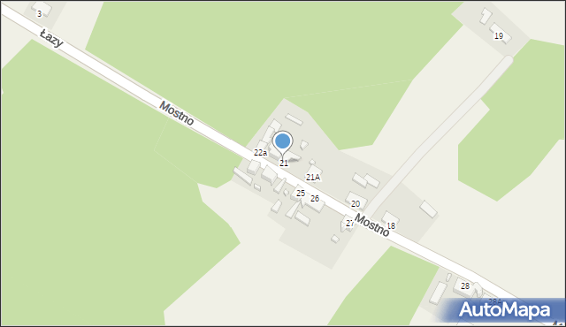 Mostno, Mostno, 21, mapa Mostno