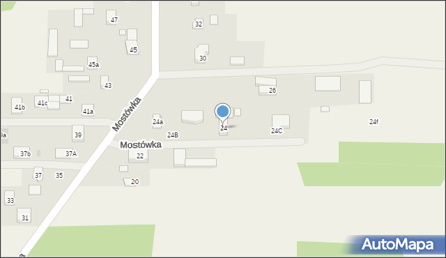 Mostówka, Mostówka, 24, mapa Mostówka