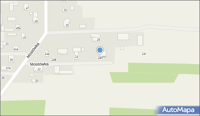 Mostówka, Mostówka, 24C, mapa Mostówka