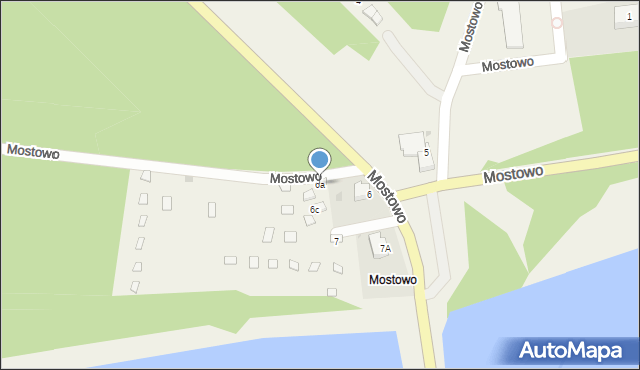 Mostowo, Mostowo, 6a, mapa Mostowo