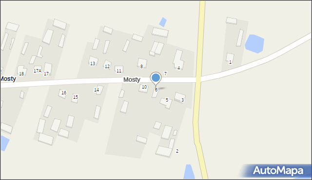 Mosty, Mosty, 6, mapa Mosty