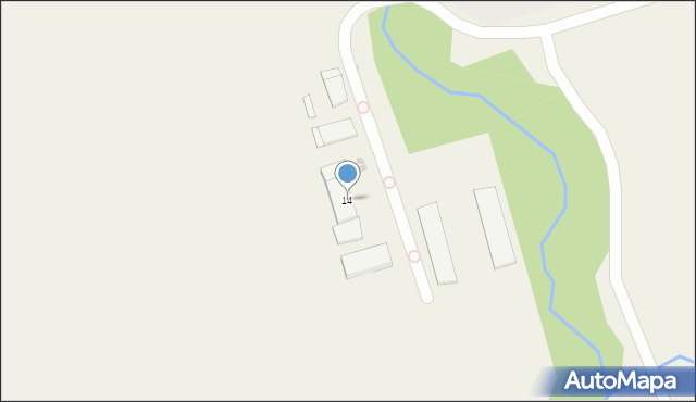 Moszczaniec, Moszczaniec, 14, mapa Moszczaniec