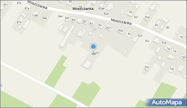 Moszczanka, Moszczanka, 98e, mapa Moszczanka