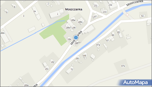 Moszczanka, Moszczanka, 195, mapa Moszczanka