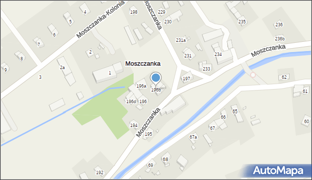 Moszczanka, Moszczanka, 196b, mapa Moszczanka