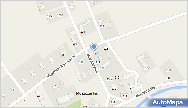 Moszczanka, Moszczanka, 229a, mapa Moszczanka