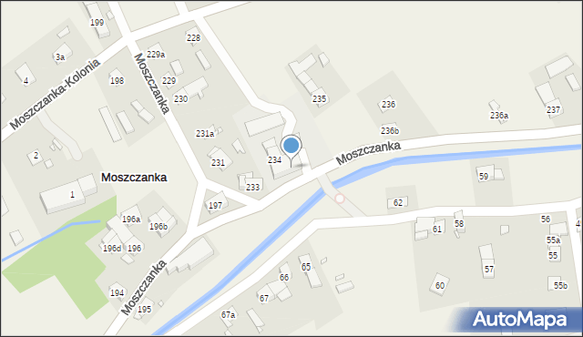 Moszczanka, Moszczanka, 234a, mapa Moszczanka