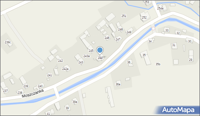 Moszczanka, Moszczanka, 244, mapa Moszczanka