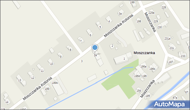 Moszczanka-Kolonia, Moszczanka-Kolonia, 2a, mapa Moszczanka-Kolonia