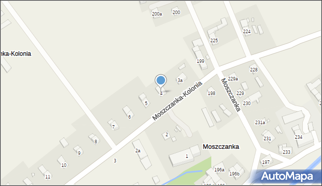 Moszczanka-Kolonia, Moszczanka-Kolonia, 4, mapa Moszczanka-Kolonia