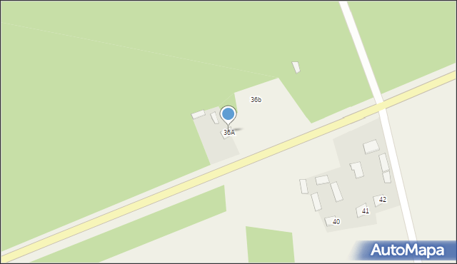 Moszczona Pańska, Moszczona Pańska, 36A, mapa Moszczona Pańska