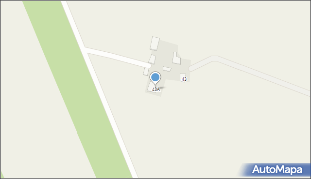 Moszczona Pańska, Moszczona Pańska, 43A, mapa Moszczona Pańska