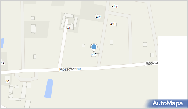 Moszczonne, Moszczonne, 41P, mapa Moszczonne