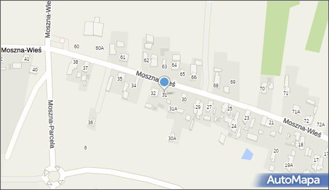 Moszna-Wieś, Moszna-Wieś, 31, mapa Moszna-Wieś