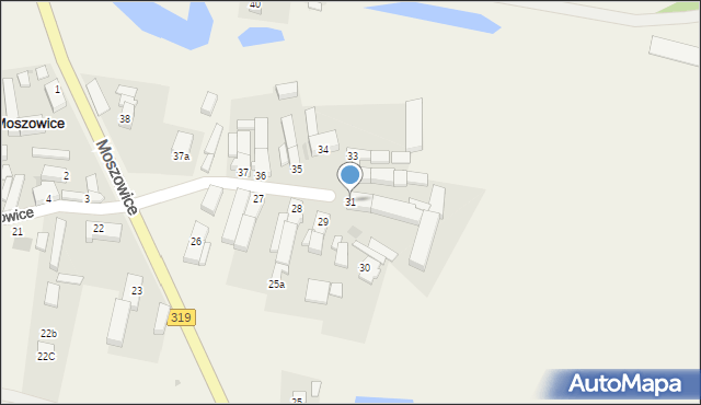 Moszowice, Moszowice, 31, mapa Moszowice