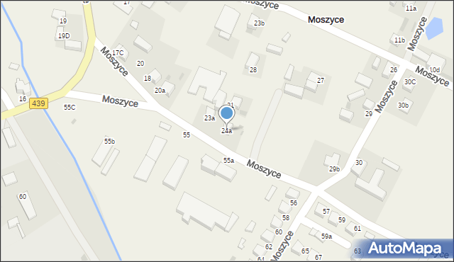 Moszyce, Moszyce, 24a, mapa Moszyce