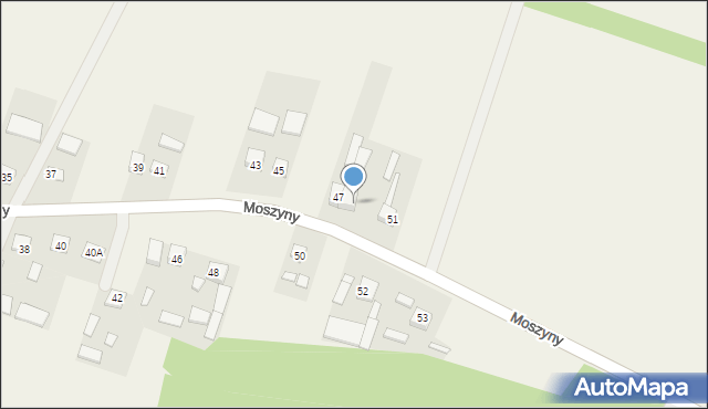 Moszyny, Moszyny, 49, mapa Moszyny