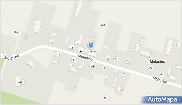 Motaniec, Motaniec, 12, mapa Motaniec