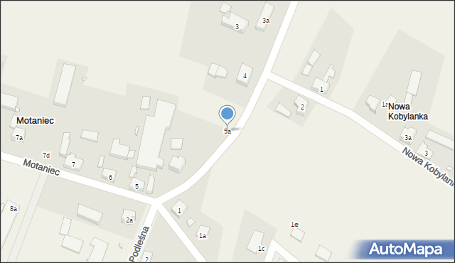 Motaniec, Motaniec, 5a, mapa Motaniec