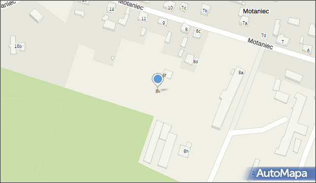 Motaniec, Motaniec, 8k, mapa Motaniec